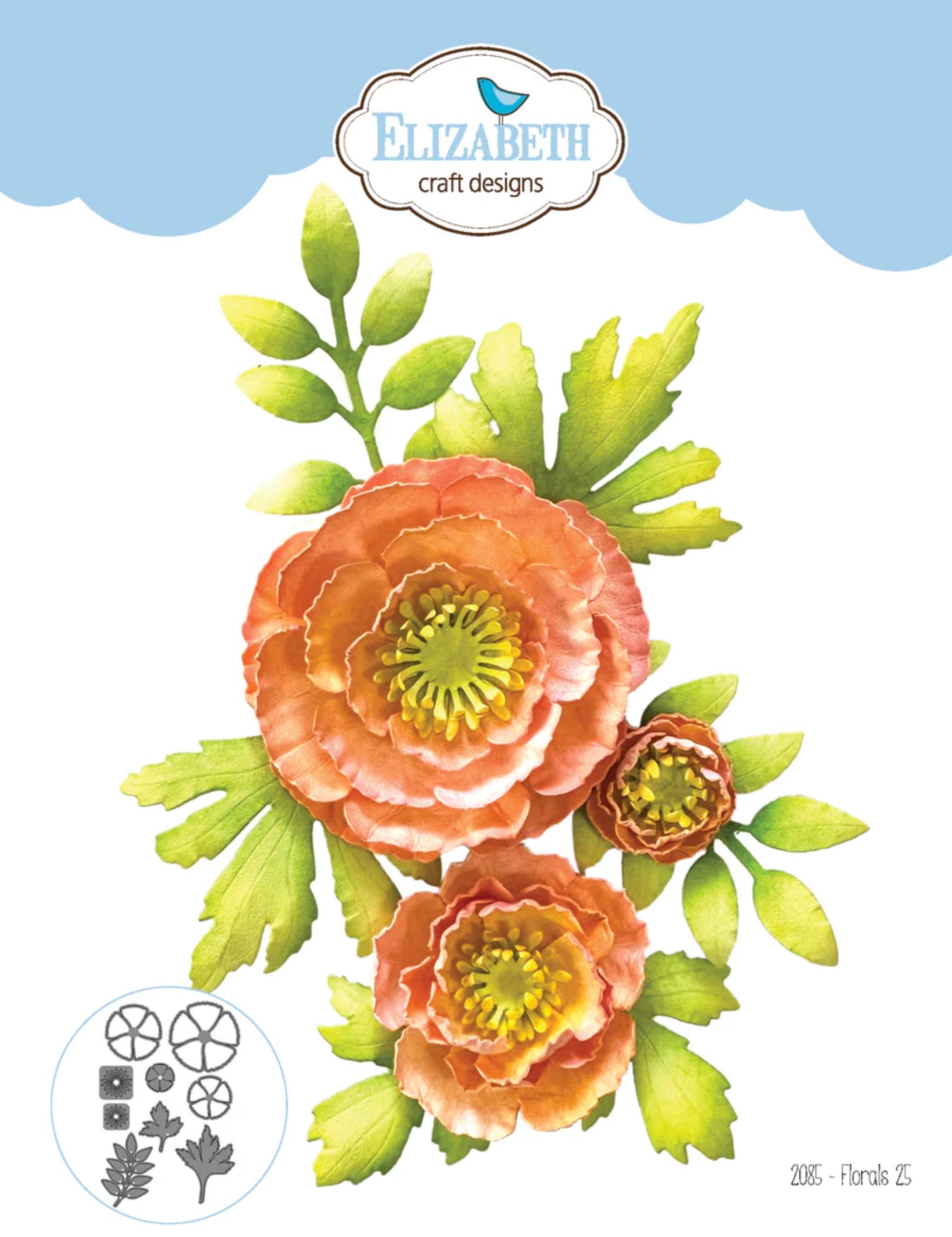 Elizabeth Craft Designs Florals 25 Die Set